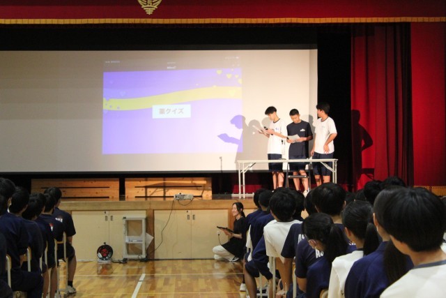 保健大会３年生の様子です。