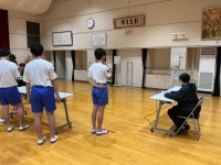 視力検査の様子