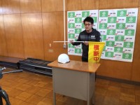 安全を呼びかける生徒指導主事