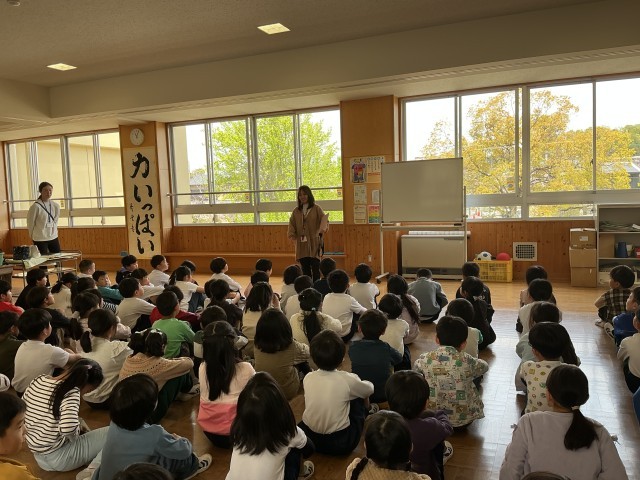 学年集会の様子①