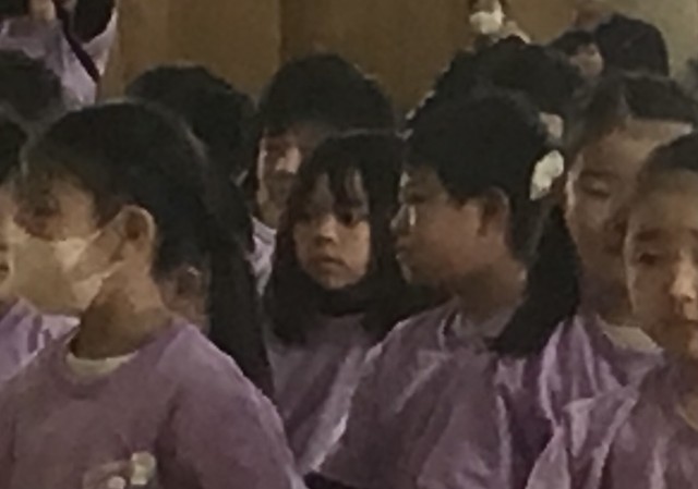 歌声で感謝の気持ちを伝える１年生