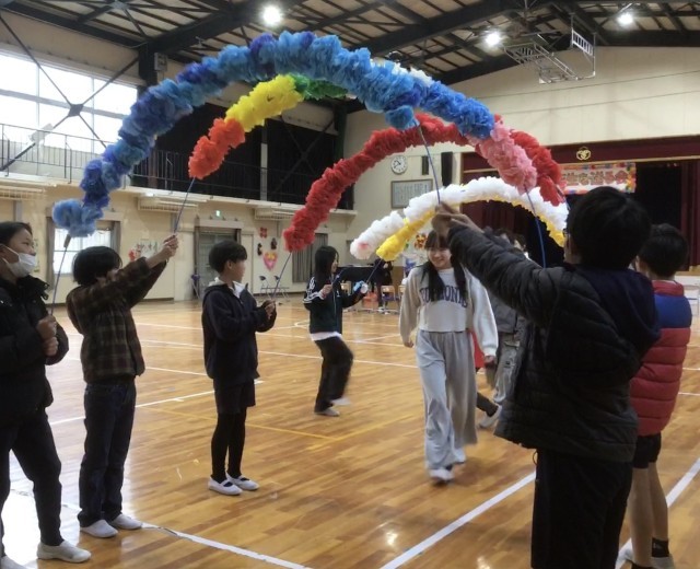 花道を通って退場