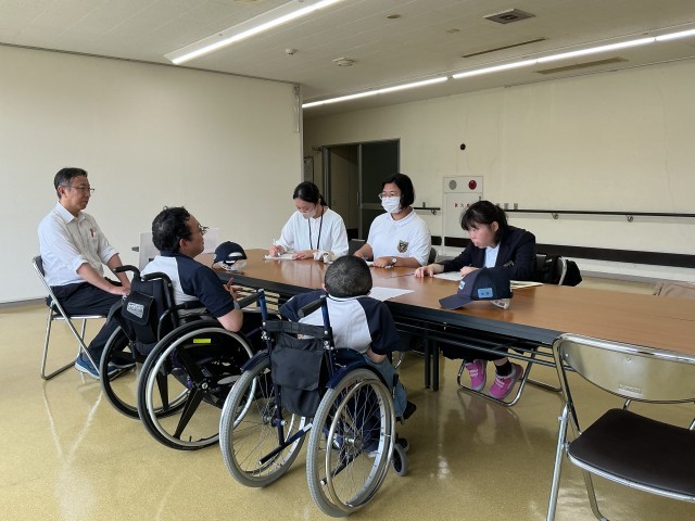 説明を聞かせていただきました（こじまキャンパス））。